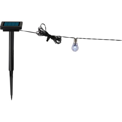 Solarna svetlobna LED-veriga Hladno bela 10 LED-sijalk
