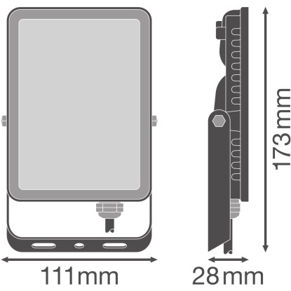 Ledvance Zunanji reflektor Floodlight Essential 20 W črna 17,8 x 11,1 cm