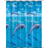Kleine Wolke Zavesa za prhanje Delfin 180 cm x 200 cm Multicolor