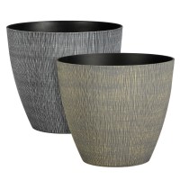 Mica Decorations Lonec Mambo 2 vrsti sortiran 29 cm x Ø 32,5 cm siv/zelen