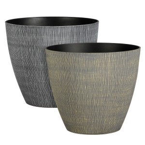 Mica Decorations Lonec Mambo 2 vrsti sortiran 29 cm x Ø 32,5 cm siv/zelen