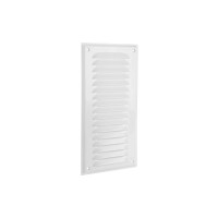 Pokrivna rešetka aluminij 150 mm x 300 mm bela