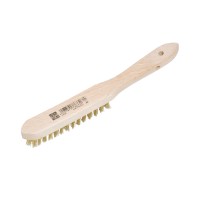 LUX-TOOLS Žična krtača medenina 3-redna