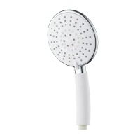 Inter Ceramic Tuš ročka 5 funkcij Ø 11 cm krom bela