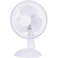 Namizni ventilator Ø 15 cm z 2 stopnjama hitrosti bel