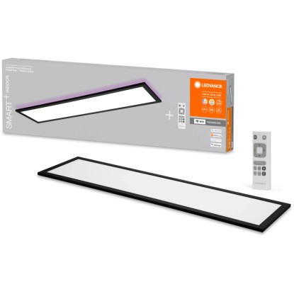 Ledvance Stropna LED-svetilka Planon Plus daljinsko upravljanje črna 100 x 25 cm
