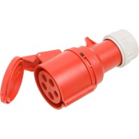 CEE Spojka 5-polna IP44 32 A Rdeča