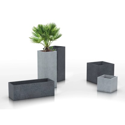 Scheurich Posoda za rastline C-Cube 240 Ø 38 cm Stony Black