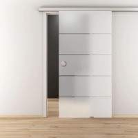 Novadoors Drsna steklena vrata Nova 503 satinirana 93,5 cm x 205,8 cm deb. 8 mm