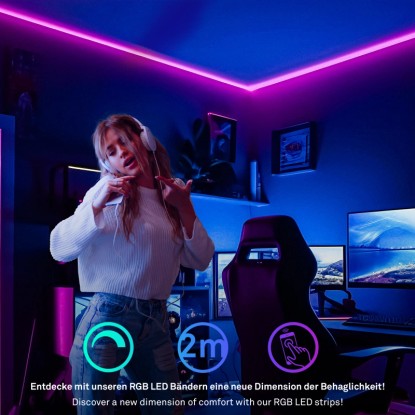 Briloner Pimp your Stripe LED trak začetni komplet Smart RGB/W-funkcija 2 m