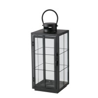 Boltze Laterna Esbjerg 40 cm x 17,2 cm x 17,2 cm črna