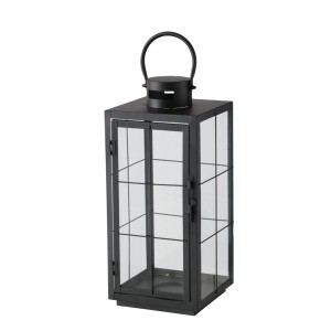 Boltze Laterna Esbjerg 40 cm x 17,2 cm x 17,2 cm črna