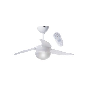 Ferotehna Lights Stropni ventilator Ø 94 cm bela z daljincem