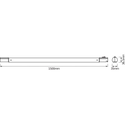 Podelementna LED-svetilka Ledvance TubeKit hladna bela 21,5 W 150 cm