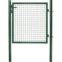 Enojna vrata iz valovite mreže zelena 1 m x 1 m