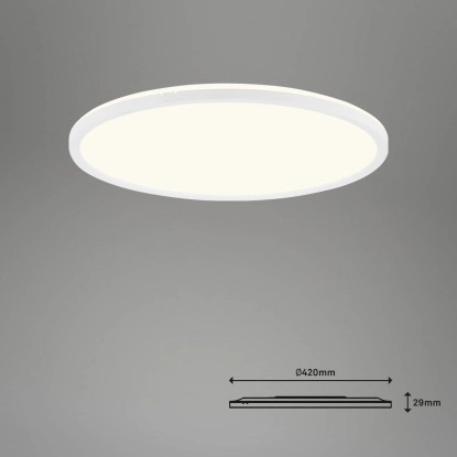Brilo Stropna LED-svetilka Slim S B-Smart Panel zatemnitvena bela 22 W