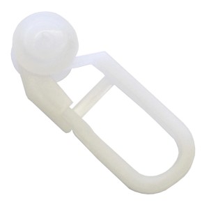 Gardinia Drsni obročki Beli 50 kosov