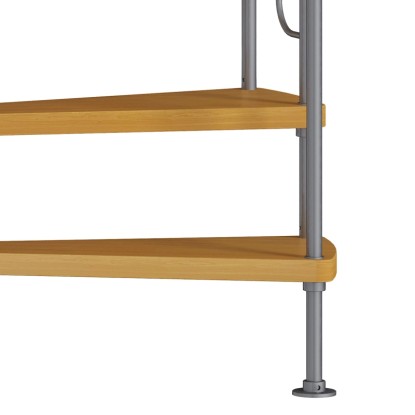 Spiralne stopnice Barcelona Les/kovina z ograjo Ø 138 cm FSC®