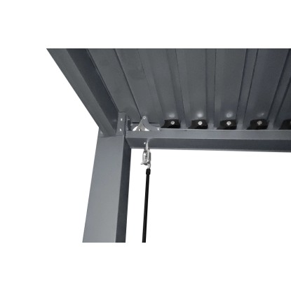Floraworld Pergola z lamelno streho antracitna
