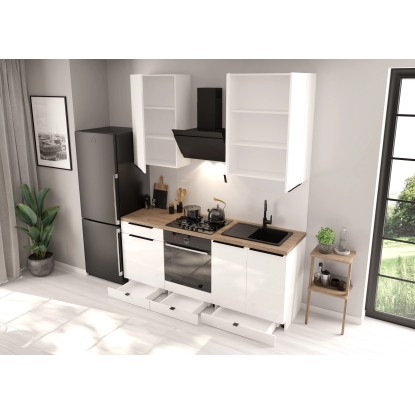 Kuhinjski set Belluno 200 cm bel