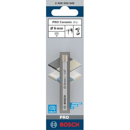 Bosch Diamantni sveder za keramiko 6 mm x 66 mm