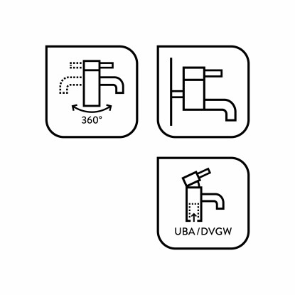 Kromirana kuhinjska armatura Turia