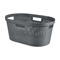 Curver Košara za perilo Infinity recycled siva 40 l