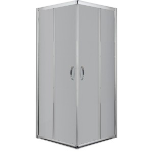 Sanotechnik Kotna tuš kabina Serije M 80 cm x 80 cm x 190 cm krom