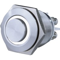LED-gumb za zvonec vgradni nikelj beli