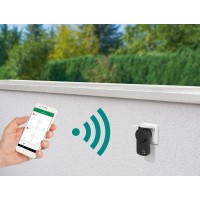 Wifi-vtič šuko črn