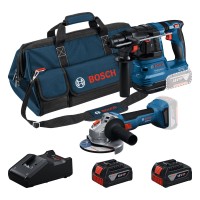 Bosch Professional Set vrtalno kladivo GBH 18V-22 + kotni brusilnik GWS 18V-8