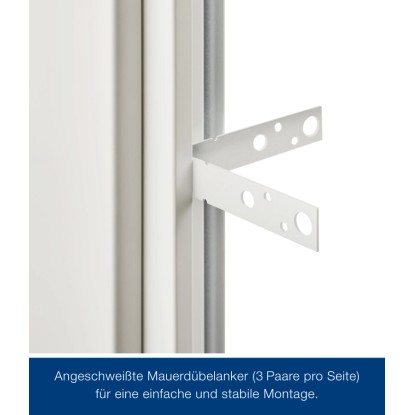 Hörmann Notranja kovinska vrata ZK bela leva 875 mm x 2125 mm