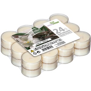 Dišeče čajne svečke 24 v paketu vanilja