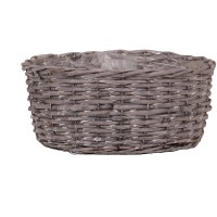 Skleda iz vrbovja Ø 30 cm x 13 cm sive barve