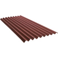 Onduline Base Bitumenska valovita plošča rdeča 2.000 mm x 855 mm