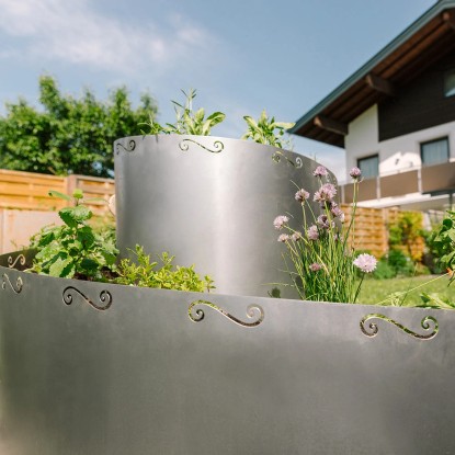 Bellissa Zeliščna spirala pocinkana 80 cm × 140 cm × 130 cm