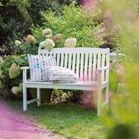 Vrtna klop Glendale Dvosed Bela FSC® 93 cm x 120 cm x 60 cm
