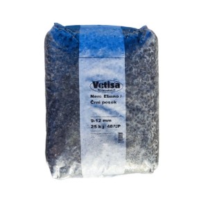 Vetisa Okrasni pesek za grobove črn 9 -12 mm 25 kg