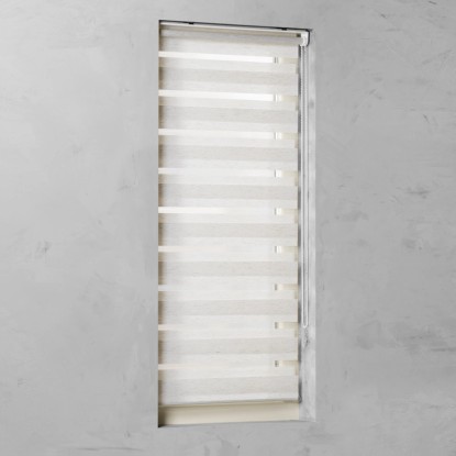 Cocoon Easy Fix dvojna dnevna rolo zavesa lan 45 cm x 150 cm