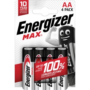 Energizer Alkalna baterija Max AA Mignon 4 kosi