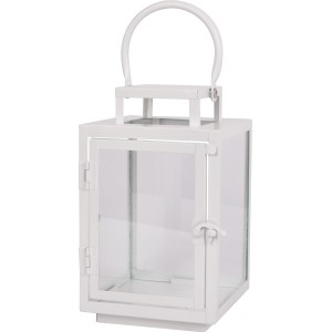 Kovinska laterna Bela 22,5 cm