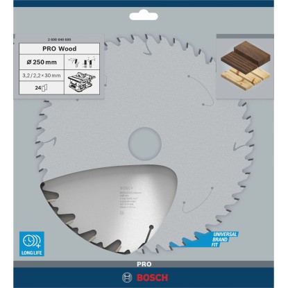 Bosch List krožne žage Speedline Wood 250 mm x 32 mm x 30 mm 24 zob