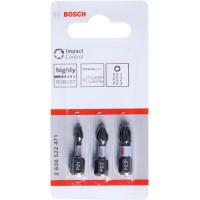 Bosch Set izvijačev Impact Control PZ1-3 25 mm 3-delni