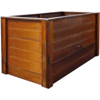 Visoka greda 150 cm x 76 cm x 79 cm tik FSC