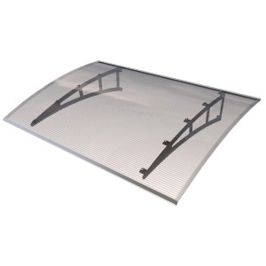 Gutta Nadstrešek PT/PC Antracit/prozoren 140 cm x 98 cm x 25 cm