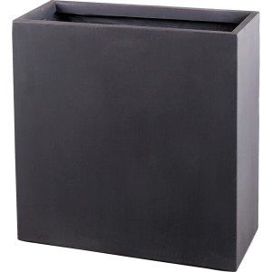 Cvetlično korito 65 cm x 65 cm x 25 cm temno sivo