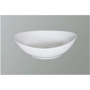 Aquaart Nadgradni keramični umivalnik Quinn bela