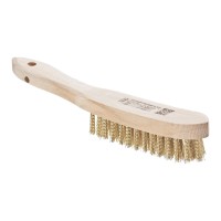 LUX-TOOLS Žična krtača medenina 4-redna