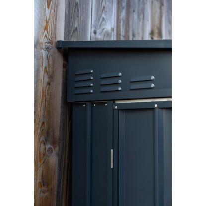 Globel kovinski zidni rastlinjak Lean-To 58 Š x G: 144 cm x 234 cm Antracitna