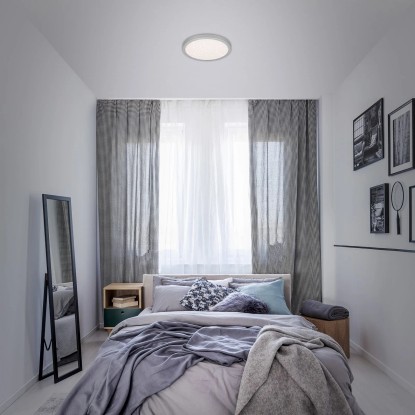 Brilo LED stropna svetilka Runa 18 W Srebrna